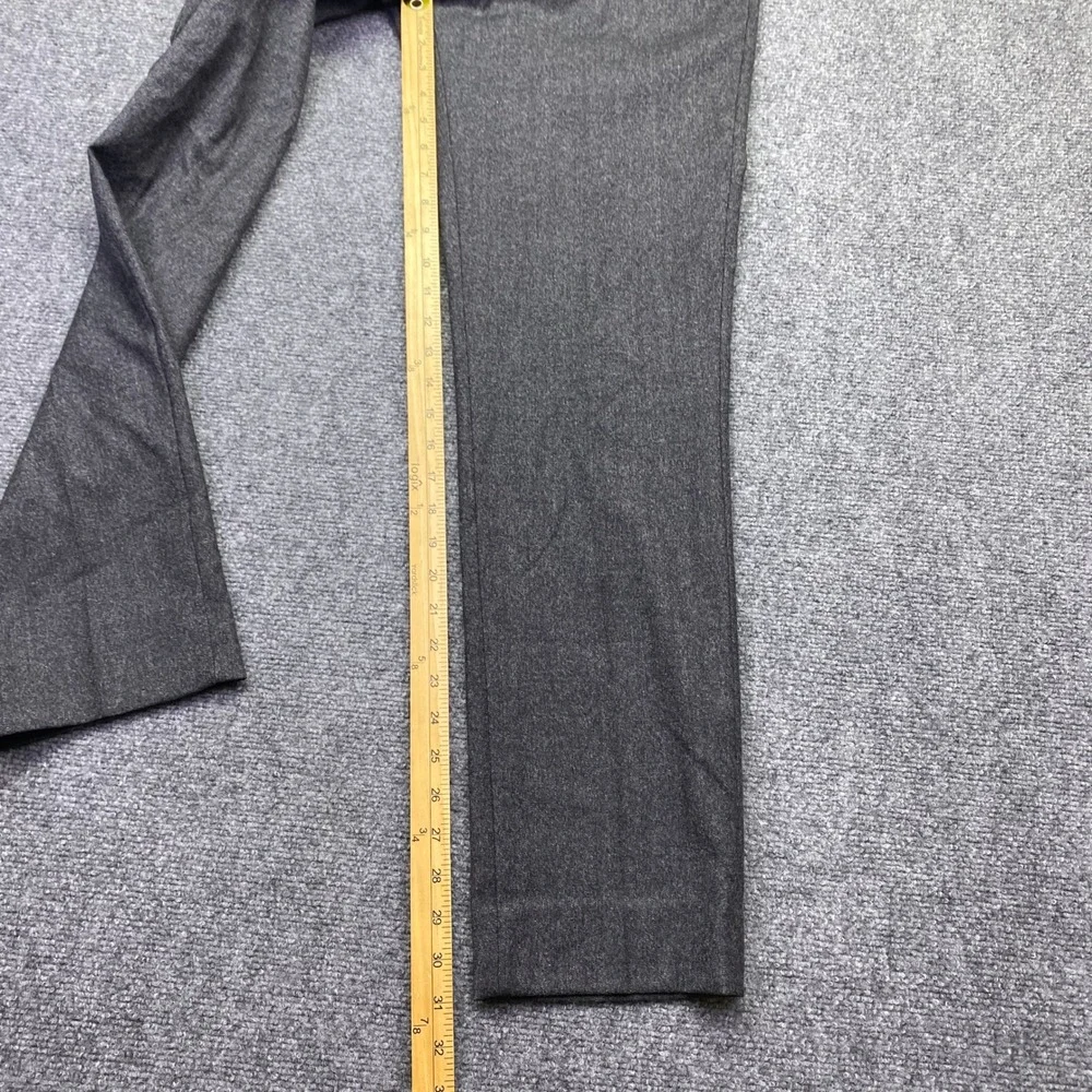 Banana Republic Mens Slim Fit Flannel Wool Trousers Charcoal Grey Sz 30 384412